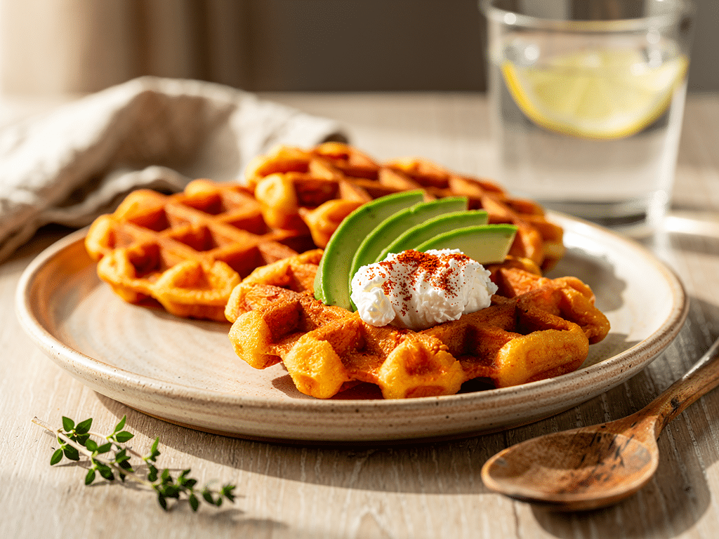 recette gaufre patate douce healthy
