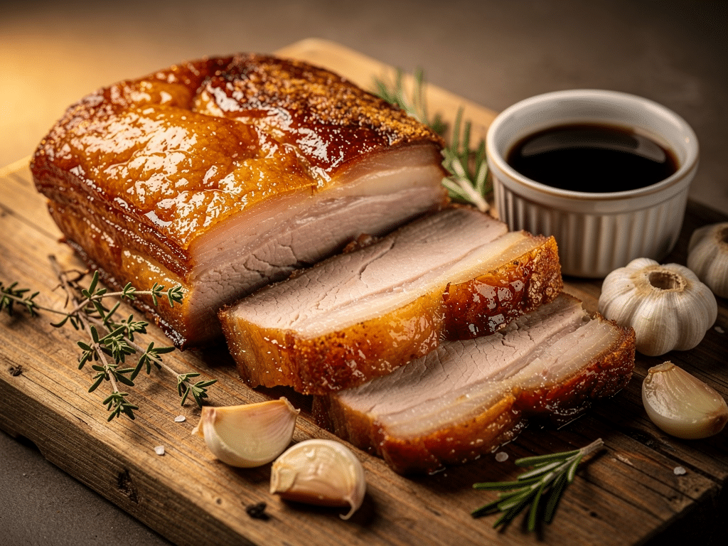 poitrine de porc confit