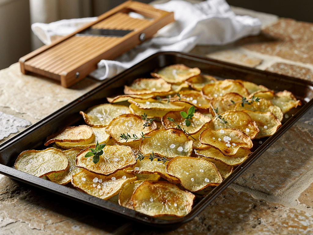 recettes de chips maison au four
