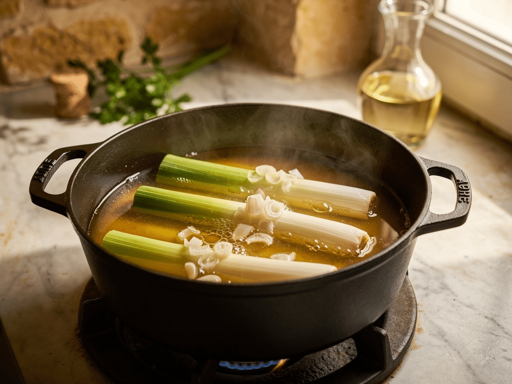poireaux vinaigrette gastronomique