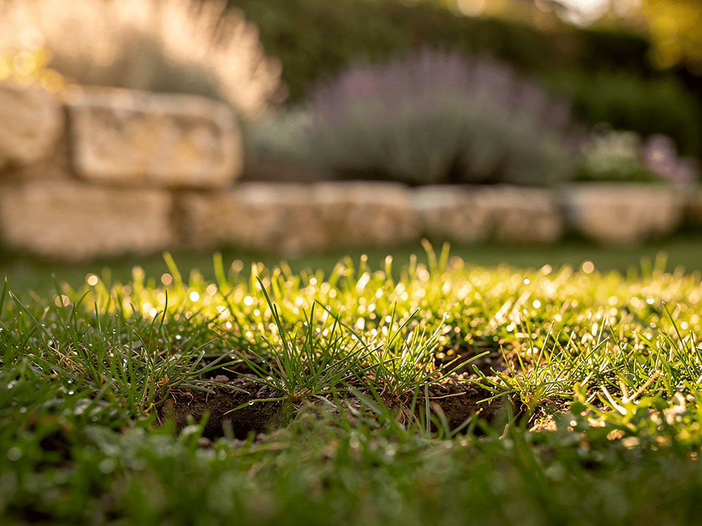 trous dans le jardin sans monticule