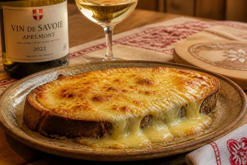découvrez la recette traditionnelle de la croûte savoyarde, un plat savoureux à base de fromage fondant et de vin blanc, parfait pour réchauffer vos repas.
