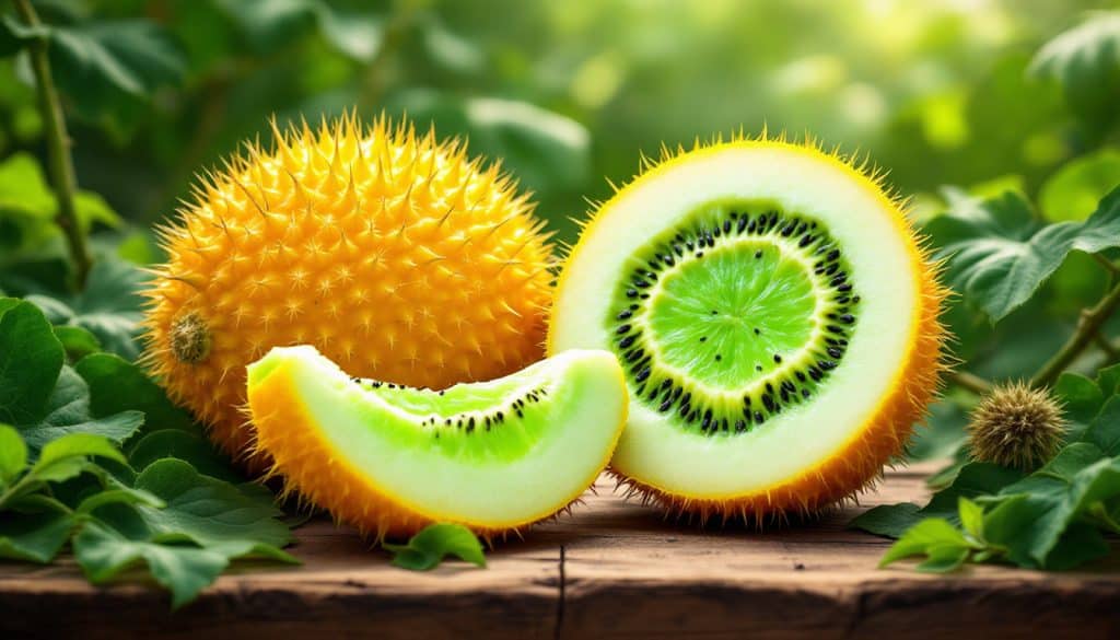 découvrez les caractéristiques, la culture et les bienfaits du kiwano, le melon à cornes africain, un fruit exotique riche en saveurs et en nutriments.