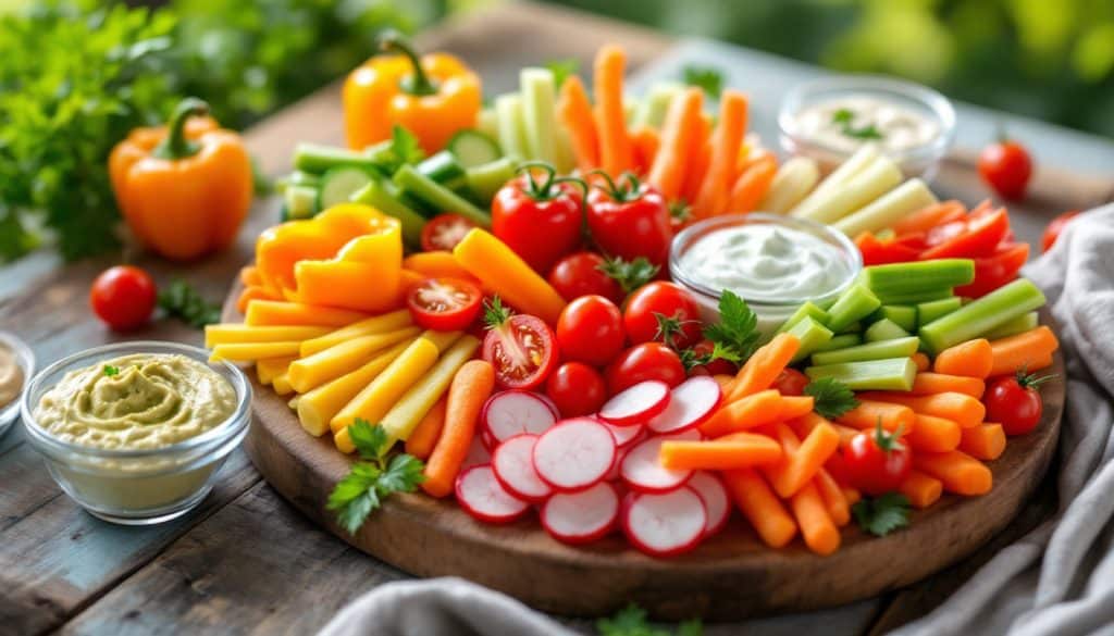 découvrez nos recettes faciles et idées gourmandes pour créer un plateau de crudités original, parfait pour toutes vos occasions.