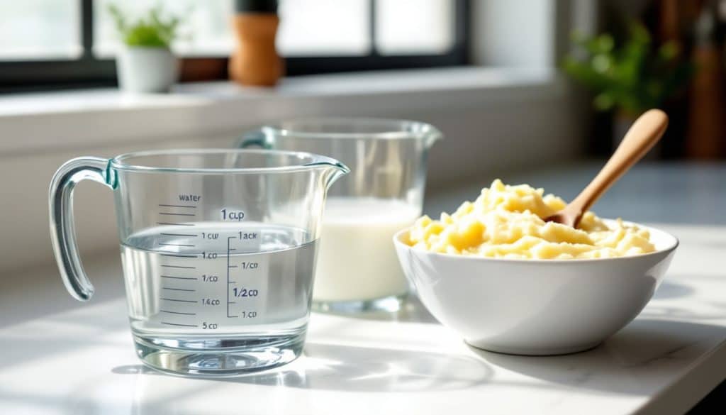 découvrez les proportions idéales de lait et d'eau pour préparer une purée mousline parfaite et onctueuse à chaque fois.
