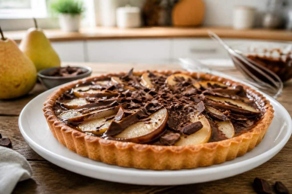 découvrez notre recette facile et gourmande de tarte poire chocolat, parfaite pour un dessert savoureux et rapide à préparer.