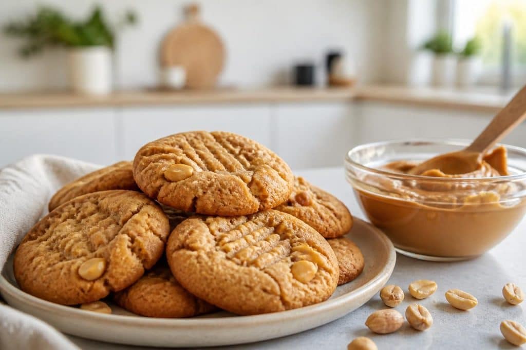 découvrez une recette facile et rapide de cookies au beurre de cacahuète, parfaite pour un goûter gourmand à réaliser en quelques minutes.