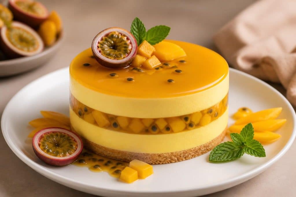 découvrez notre recette facile et gourmande d'entremet mangue passion, parfaite pour un dessert fruité et rafraîchissant qui séduira tous les palais.