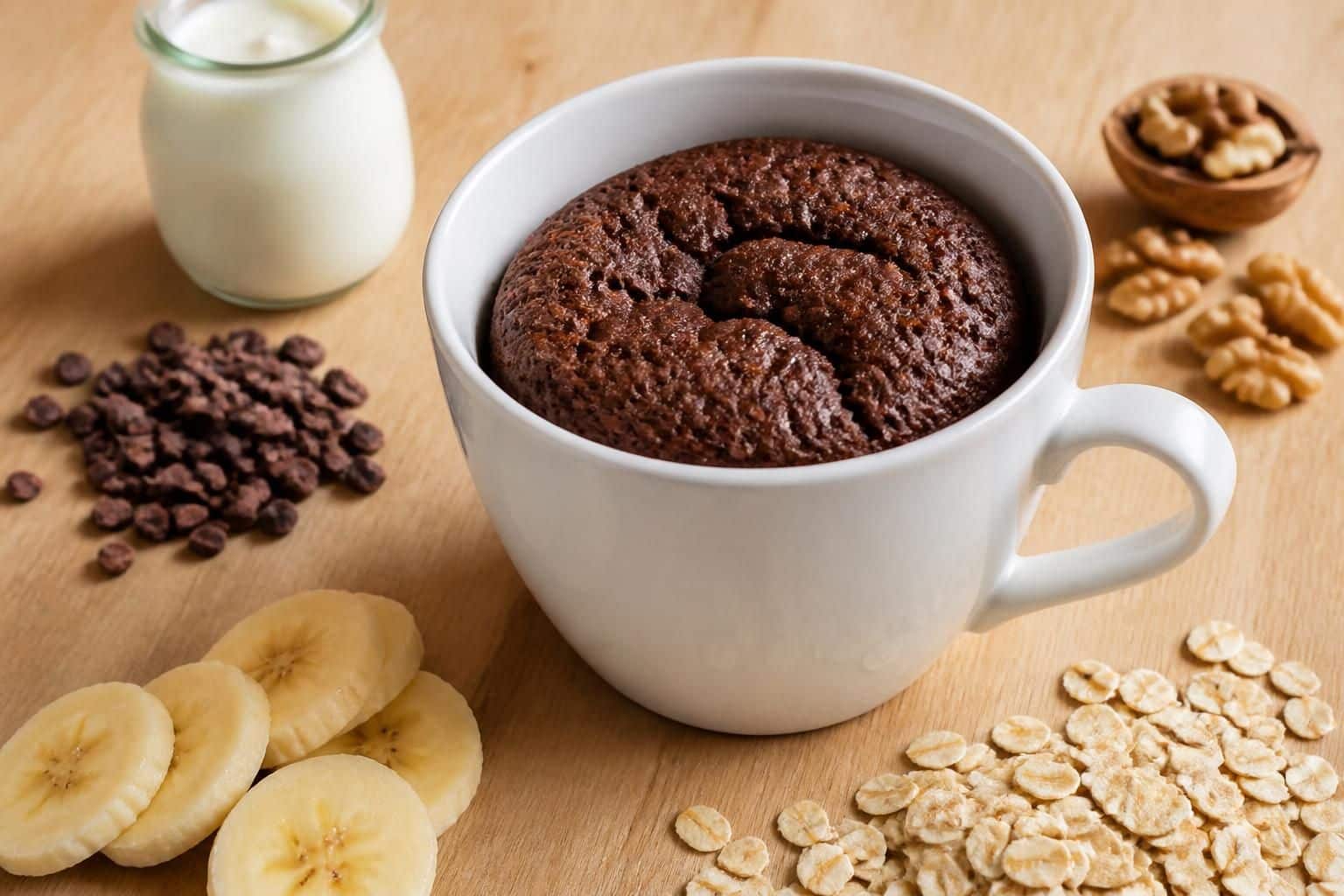 découvrez notre recette rapide et facile de mug cake au chocolat healthy, parfaite pour une pause gourmande et saine en quelques minutes.