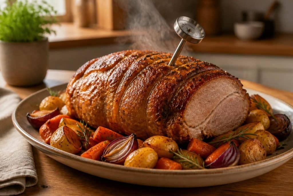 découvrez une recette facile de rôti de porc au four avec un temps de cuisson idéal pour un plat savoureux et tendre à chaque fois.